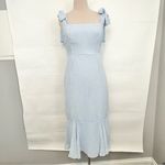 Lulus Bimini Periwinkle Blue Swiss Dot Tie Photo 1