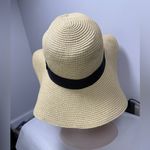Gap Floppy Wide Brim Woven Paper Beach Hat EUC Photo 4