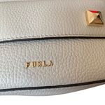 Furla  Afrodite Mini Tan Leather Pebbled Bag Purse Photo 9