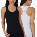 Yogalicious  2 Pack Seamless Carrie Tank Padded Racerback Tank Tops Photo 2