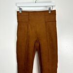 Spanx  Faux Suede Leggings in Rich Caramel Size Medium Photo 3