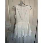 CommeNse White Mini Dress Pleated Corset Sleeveless Party Cocktail Size L Size L Photo 3