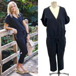 n:philanthropy Gingham Jumpsuit in Black Cat Size Large Photo 1