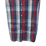 No Excuses Vintage 90s Y2K Jumper Dress Size L Red Blue Plaid Photo 2