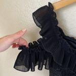 Alice McCALL  black ruffled lace crop top NWT Photo 6