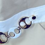 Milly of New York Khaki Strapless Dress with Removable Chain Belt Size 2 Tan Photo 7