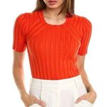 CAbi Perky Pullover Sweater Tiger Lily Orange M Photo 0