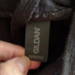 Gildan Softstyle Hoodie Sweatshirt XL I ♥️ My Hot Boyfriend Pouch Pocket Black Photo 2