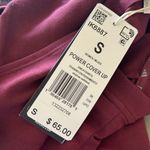 Adidas NWT  Power Aeroready Crop Cover-up Sweatshirt IN SHADOW RED / BLACK Photo 5