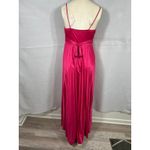 Mom Dad & Me Magenta Belted Empire Waist Maxi Pleated Evening Gown. Size M. NWT Pink Size M Photo 4