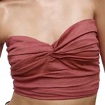 ZARA  Knotted Tube Top in Red, Size XL​​​ Photo 0