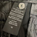 Mario Serrani Italy Black Subtle Print Cropped Trouser Pants Women's Size 12 Photo 6