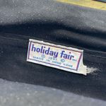 Vintage Holiday Fair 1981 faux leather shoulder bag or clutch. Hong Kong. Black Photo 6