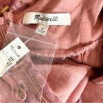 Madewell Floral Ruffle Neck Open Back Mini Dress in Vintage Quartz Size 0 NWT Photo 10