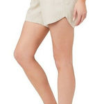 RIPE MATERNITY INDI LINEN PAPERBAG SMOCKED WAIST MATERNITY SHORTS EUC SIZE S Tan Photo 0