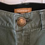 reCreation Womens Size 6 Green Flat Front Bermuda Shorts Stretchy Waistband Photo 4