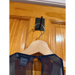 Diane Von Furstenberg DVF Gidger Rounded Crystal Embellished Holiday Evening Dress Navy Size 2 flaw Photo 6