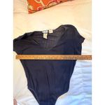 DKNY Vintage Women's Black 100% Cotton 90s Y2K One Piece Bodysuit Size S Photo 8