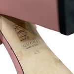Gucci Pink Leather Horsebit Ankle Strap Platform Heels Sandals Photo 7