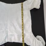 Lulus White Off the Shoulder Cropped Jumpsuit NWT Size Medium Wedding Jumpsuit Photo 7