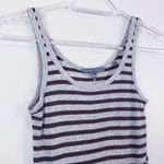 Vince Striped Ribbed Heathered Tank Top Photo 2
