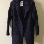 Brandy Melville Fuzzy Pompom Hooded Cardigan Photo 1