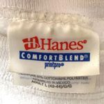 Hanes Women’s L White Crewneck Sweatshirt Christmas Sweater Snowman Holiday Large Photo 2