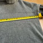 Jason Wu  Contrast Stitch 100% Wool Ribbed Grey Turtleneck Sweater Size Large Photo 6