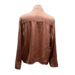 C&C California  Women's Pink Chambray Button-Up Top XL Long Sleeve Collared Photo 1