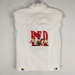 Kut From The Kloth Taylor Swift Denim Vest Custom Embroidered Red Small 1333 Photo 11