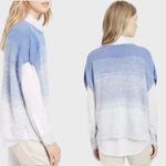 Vince Sz S Cocoon Ombre Marled Knit Blue Short Sleeve Sweater Photo 1