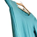 Free Fly Women's Long Sleeve Bamboo Crew Neck Top Teal Green Medium Photo 2