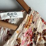 Sea NY Cream Esme Short Sleeve Smocked Midi Dress 6 Photo 5