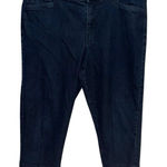 Maureen Bandolino Womens Dark Blue Mid Rise Dark Wash Capri Jeans Size 14 Photo 0