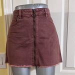 We The Free  Zip It Up Denim Mini Skirt Photo 1
