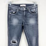AMO Stix Vixen Destroy Distressed Gray Jeans Revolve Size 28 Black Photo 5
