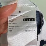 Elodie Navy Stripe Trendy Open Front Blazer Jacket Long Sleeve Size Medium Photo 7