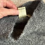 Mendocino. Charcoal Gray Merino Wool Short Sleeve Mock Turtleneck Sweater.  Med. Photo 2