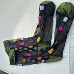 Ban.do Filament Crew Sheer Socks Black & Green Photo 3