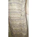 prAna New Womens NWT S Buenos Dias Dress Buttons Cargo Green Brown Organic Strip Photo 3