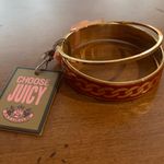 Juicy Couture Pam & Gela White Silver Bangle Bracelet Set Brand New Photo 7