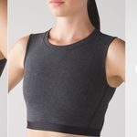 Lululemon  Soulful Crop Tank Heathered Black- Size Small Photo 5