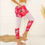 Banded Scrunch Bum Floral Pink Yoga Pants Sexy Size undefined Photo 3
