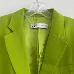 ZARA Limited Edition Oversized Lime Green Blazer Size: M Photo 4