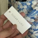 Sugar Lips  Blue Floral Blouse Photo 7