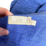 Nation Ltd  Clara Cold Shoulder Sweatshirt Top Blue Size‎ Small Photo 7