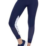 Marika Navy Blocked Tempo Leggings Workout size XL Star Print Photo 0