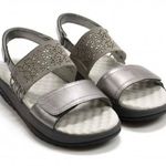 Jambu Alba Non-Slip Sandals, Gunmetal/Grey, Sz 8 Photo 0