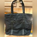 Kate Spade  Black Canvas Tote with Leather Trim Photo 5