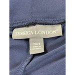 Jessica London Women’s Pull-On Wide Leg Pants Navy Blue Size 22/24 Stretch Photo 4